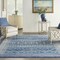 Homeroots 8 x 10 ft. Navy Blue & Ivory Persian Motifs Area Rug 385607 - alternate 4